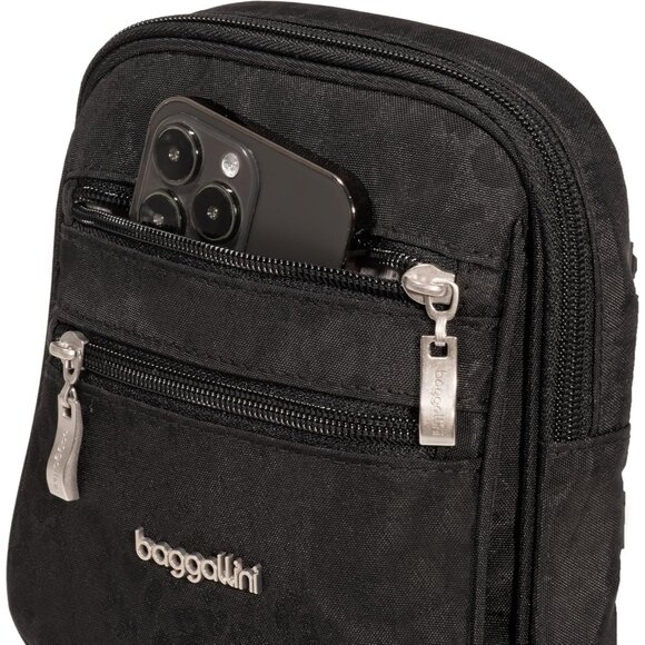 Women's Black Cheetah Journey Crossbody Bags 9x6 Small Lightweight Handbag - Picture 4 of 6